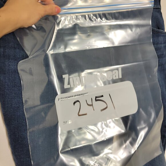 Lee Plus Women's Blue Cotton Mid Rise Slim Fit Stright Leg Denim Jeans Size 22W - Picture 15 of 16